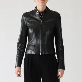Black Nappa Leather Jacket