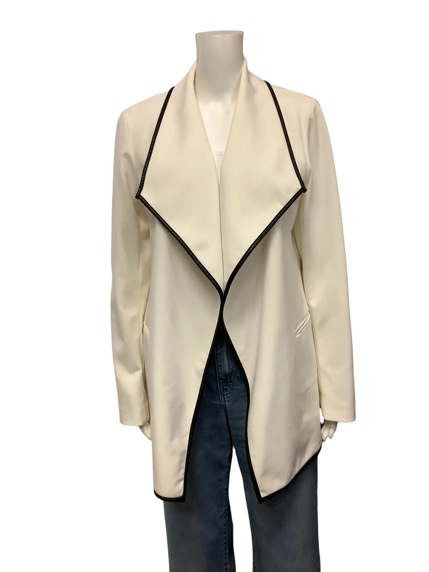 Calvin Klein Jacket Mini Length Black/White Size: XL