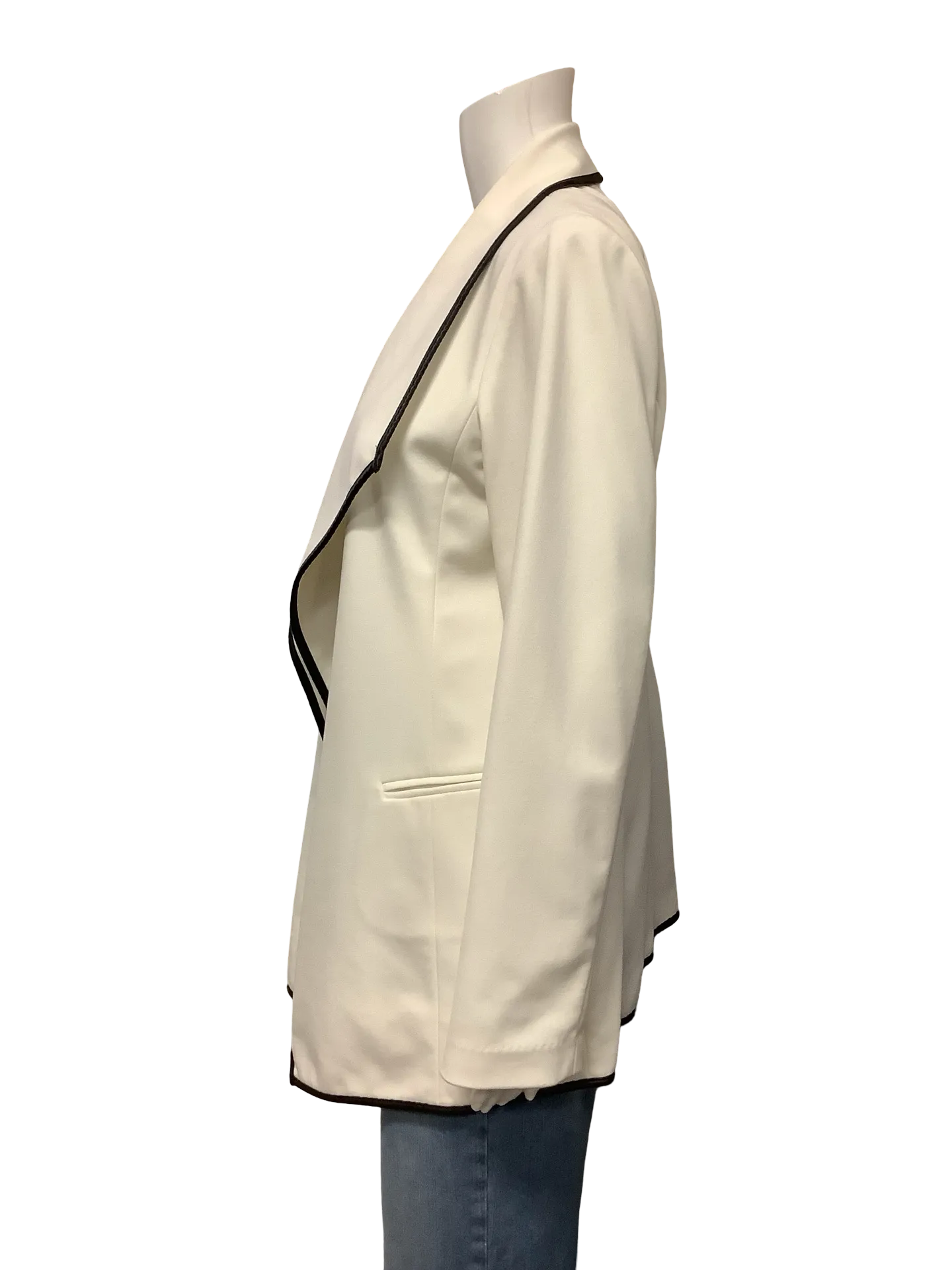 Calvin Klein Jacket Mini Length Black/White Size: XL