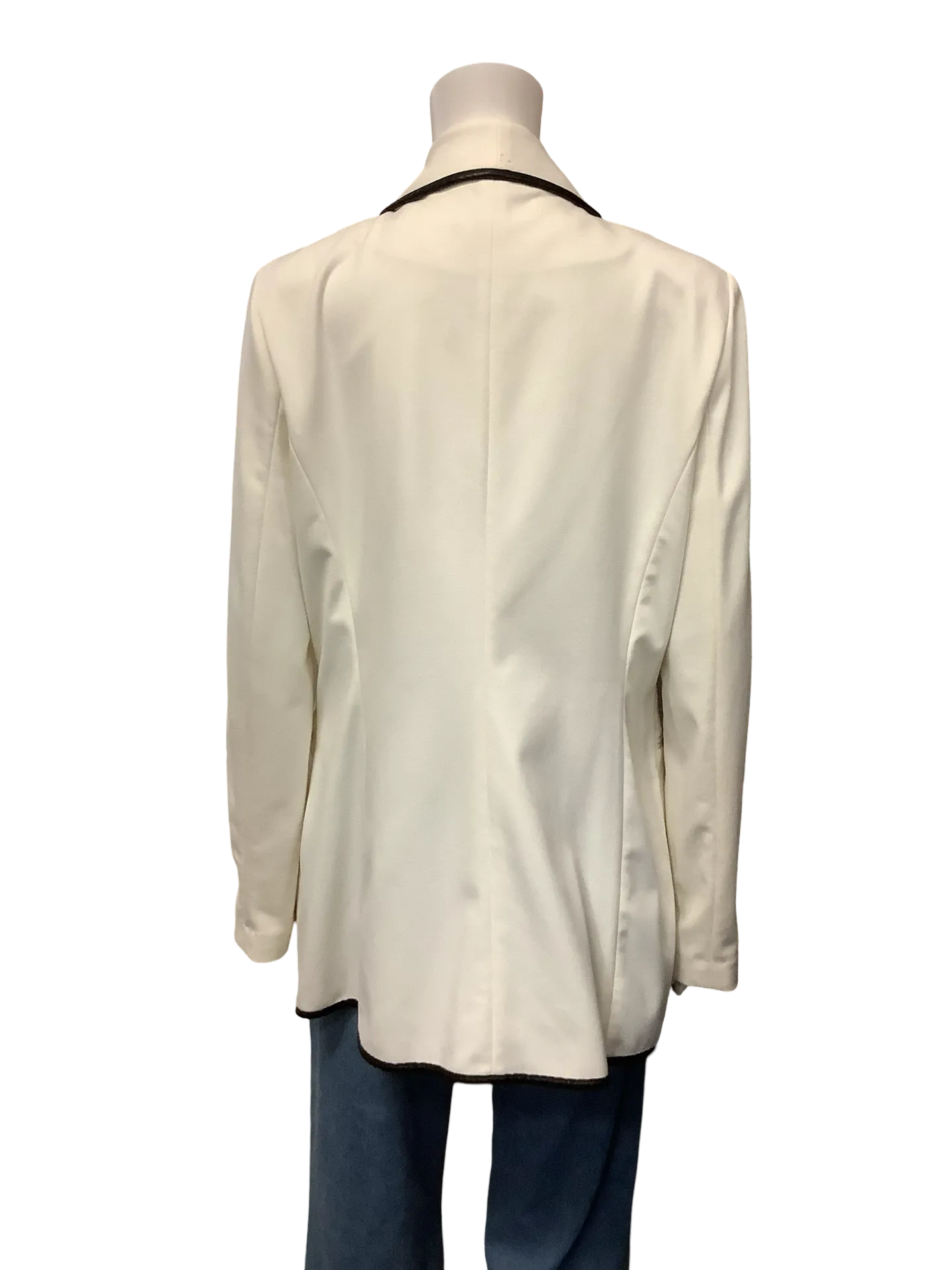 Calvin Klein Jacket Mini Length Black/White Size: XL