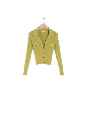 Cardigan à côtes