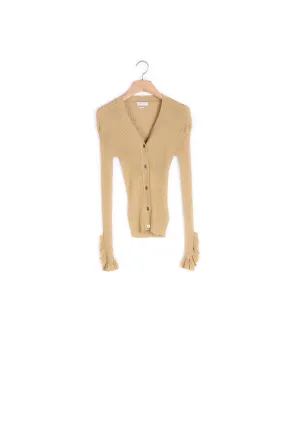 Cardigan en maille lurex
