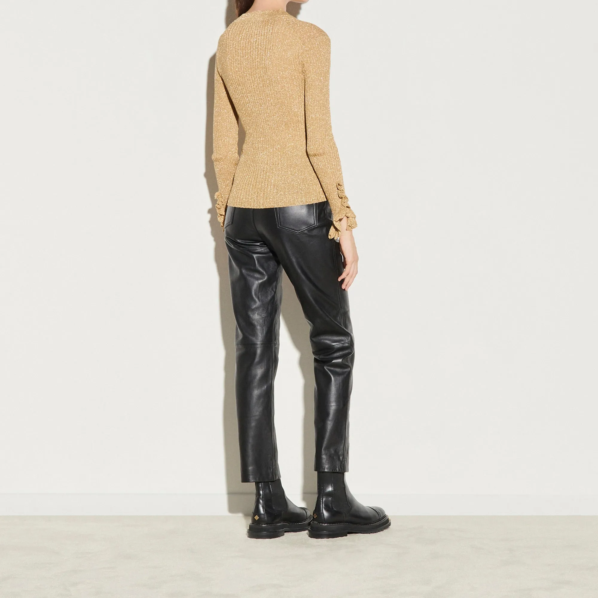 Cardigan en maille lurex