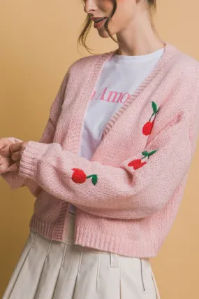 CHERRIES SWEATER CARDIGAN