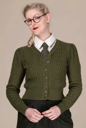 Emmy -The Ice Breaker cardigan forest green