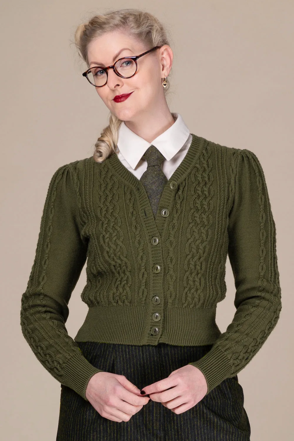 Emmy -The Ice Breaker cardigan forest green