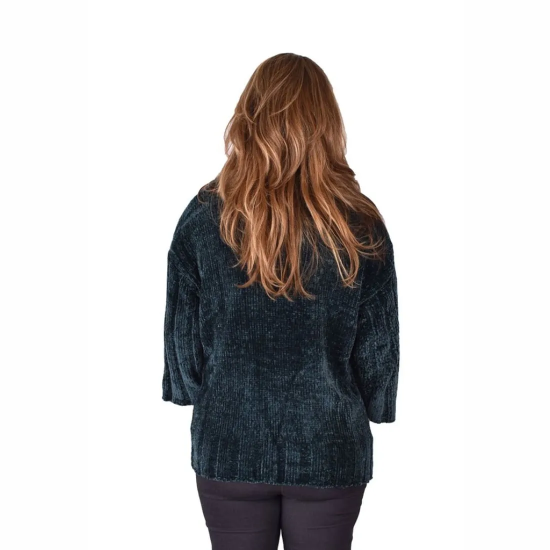 Ethyl Women's The Adley-Delphine Chenille Cardigan green