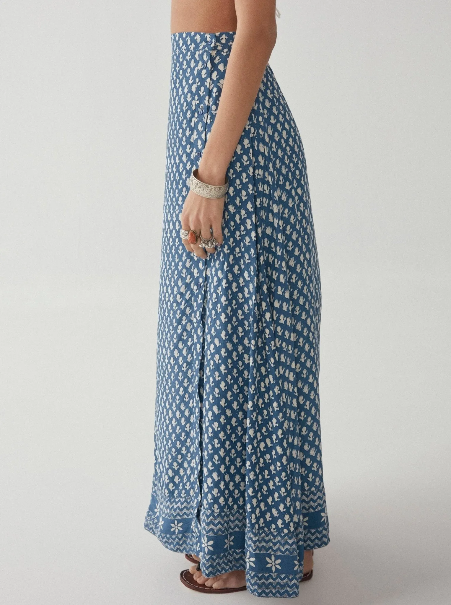 Fabia Skirt - Blue Simone