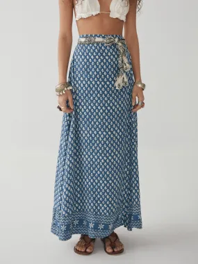 Fabia Skirt - Blue Simone