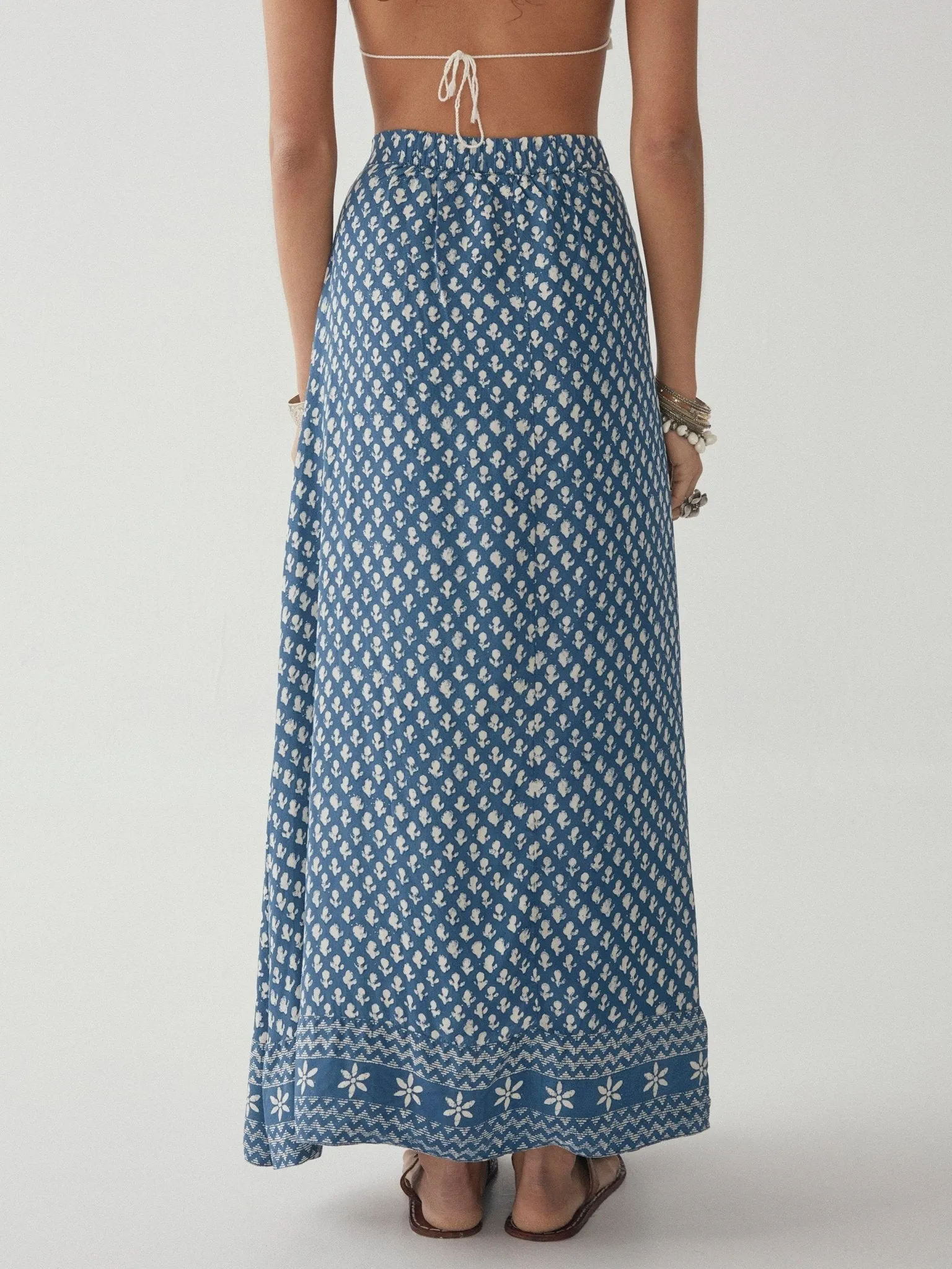 Fabia Skirt - Blue Simone
