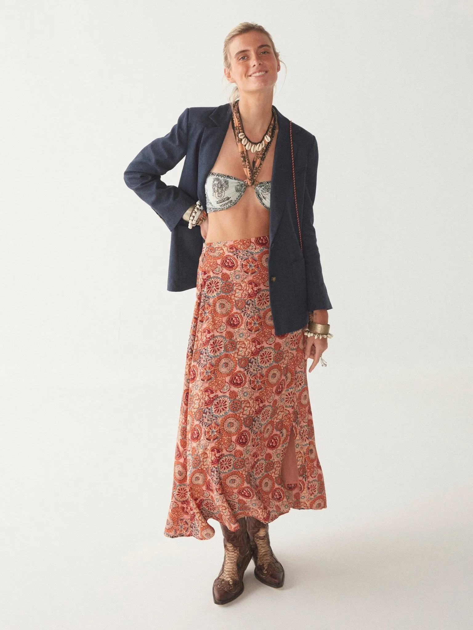 Fabia Skirt - Kaleidoscope Petunia