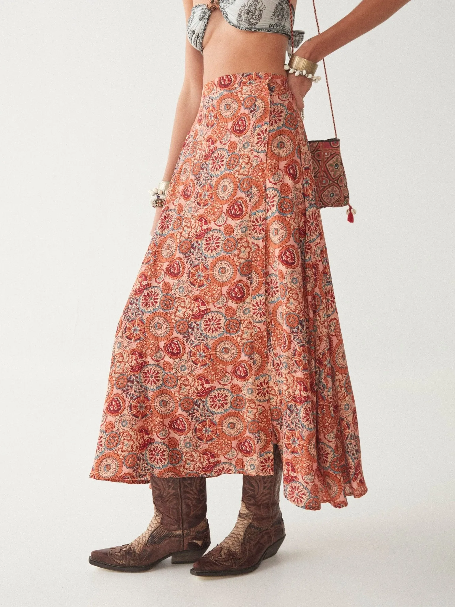 Fabia Skirt - Kaleidoscope Petunia