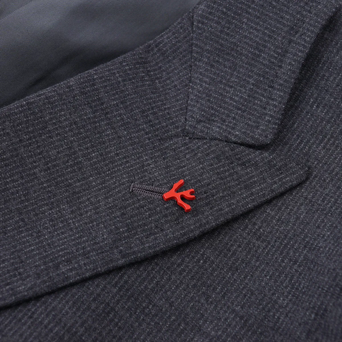 Isaia Soft Jersey Flannel Wool Suit