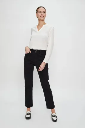 Jeans Mujer Recto Negro