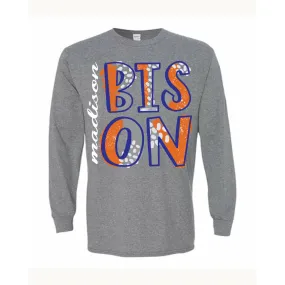 Madison Bison - Splatter Long Sleeve T-Shirt