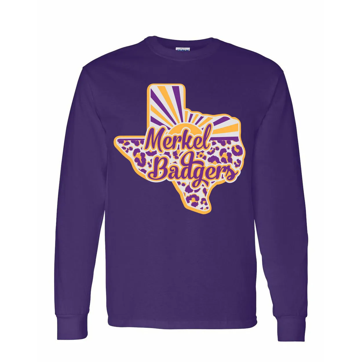 Merkel Badgers - Texas Sunray Long Sleeve T-Shirt