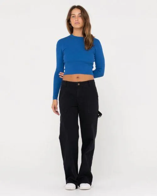 Rusty - Amelia Cropped Long Sleeve Knit Top