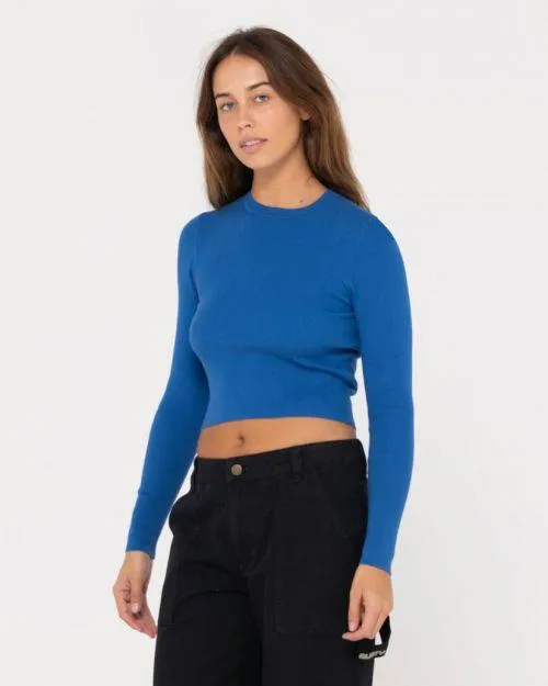 Rusty - Amelia Cropped Long Sleeve Knit Top