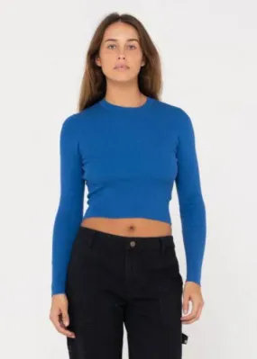 Rusty - Amelia Cropped Long Sleeve Knit Top