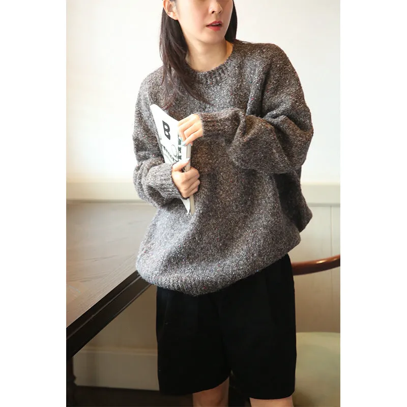 The Rock Turtleneck Loose Large Sweater Autumn Crew Neck Casual Long Sleeve Sweater