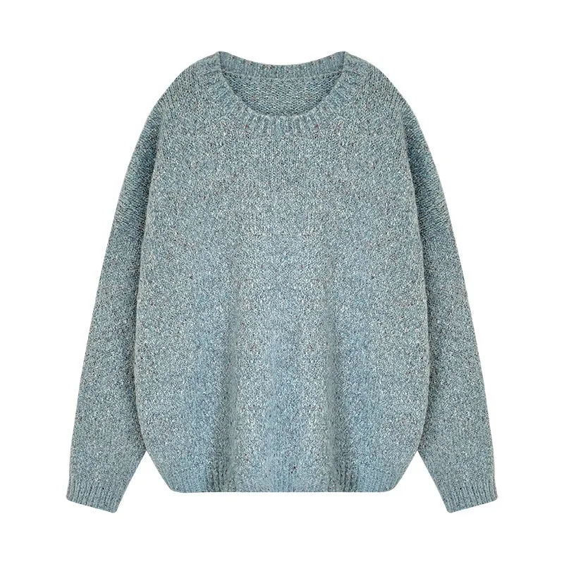 The Rock Turtleneck Loose Large Sweater Autumn Crew Neck Casual Long Sleeve Sweater