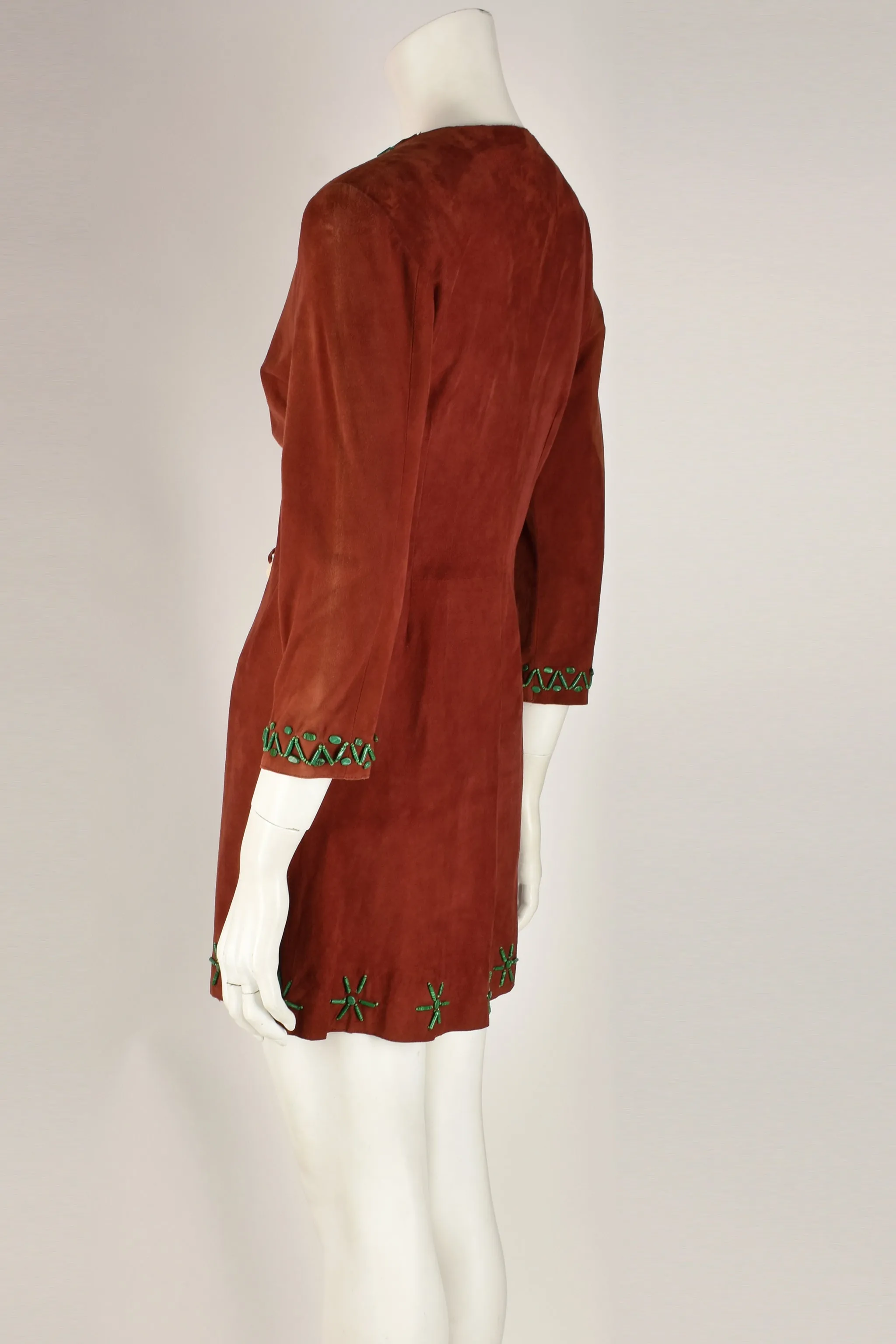 VINTAGE 1970s suede jacket XS