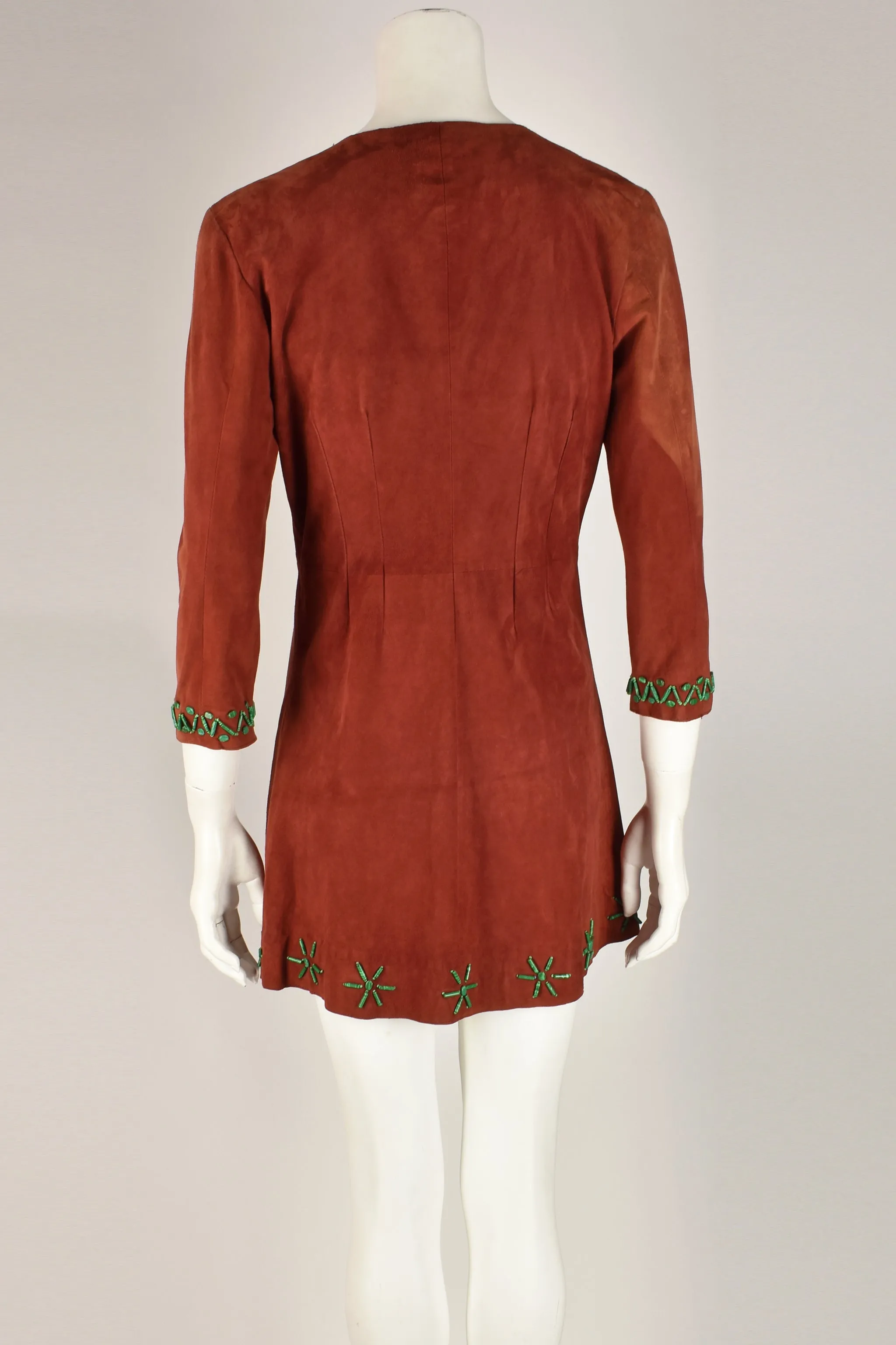 VINTAGE 1970s suede jacket XS
