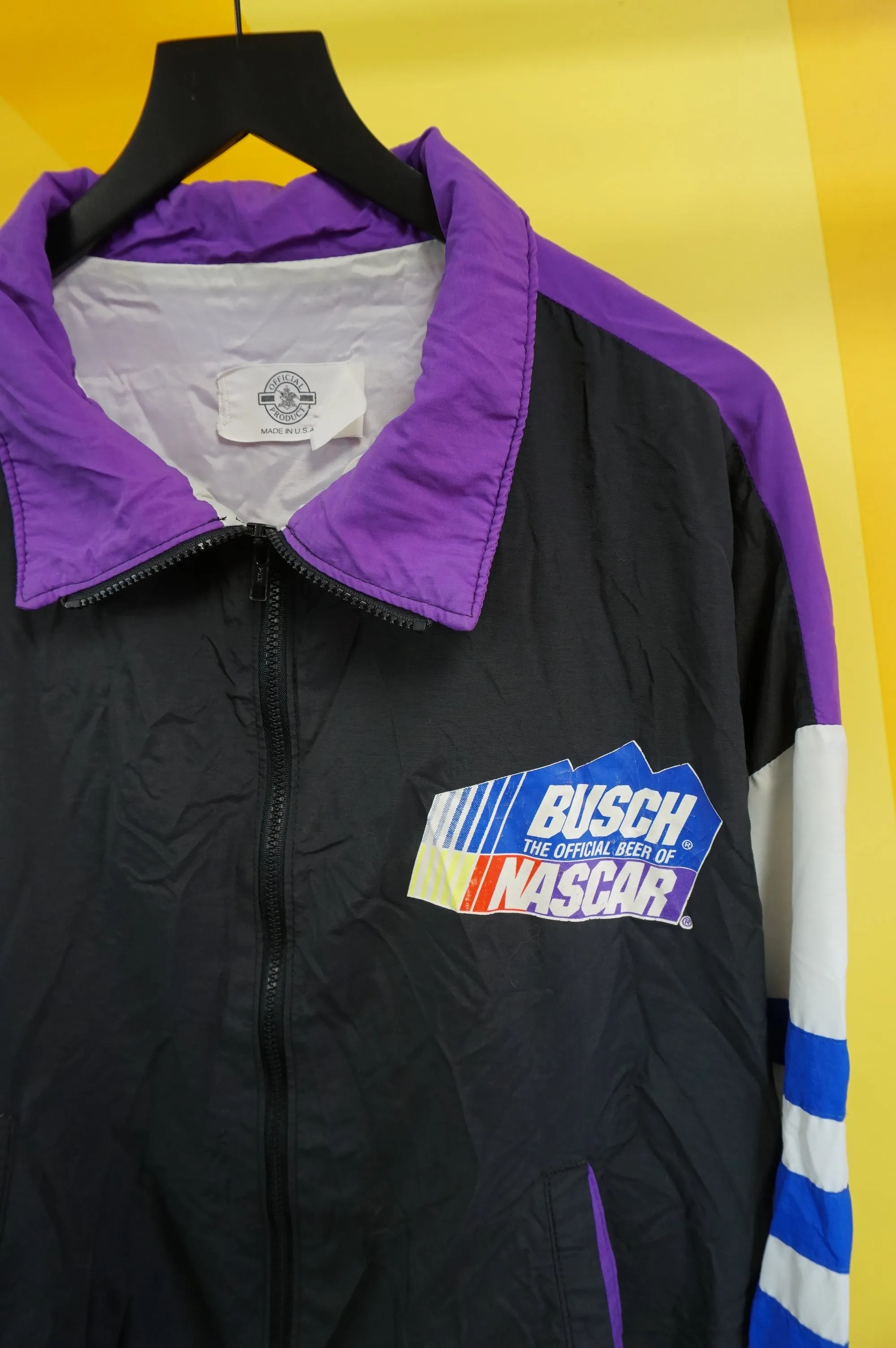 (XXL) Busch Beer Vtg Nascar Windbreaker