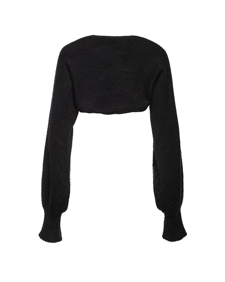 YUNA CASHMERE SHRUG BLACK